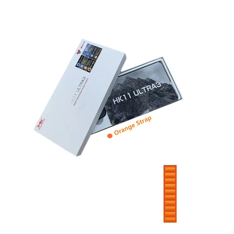 2025 NEW HK11 Ultra 3 Smart Watch Amoled Screen Compass AI Translate Answer Call TWS Connect Voice Wake up Smartwatch Men Women