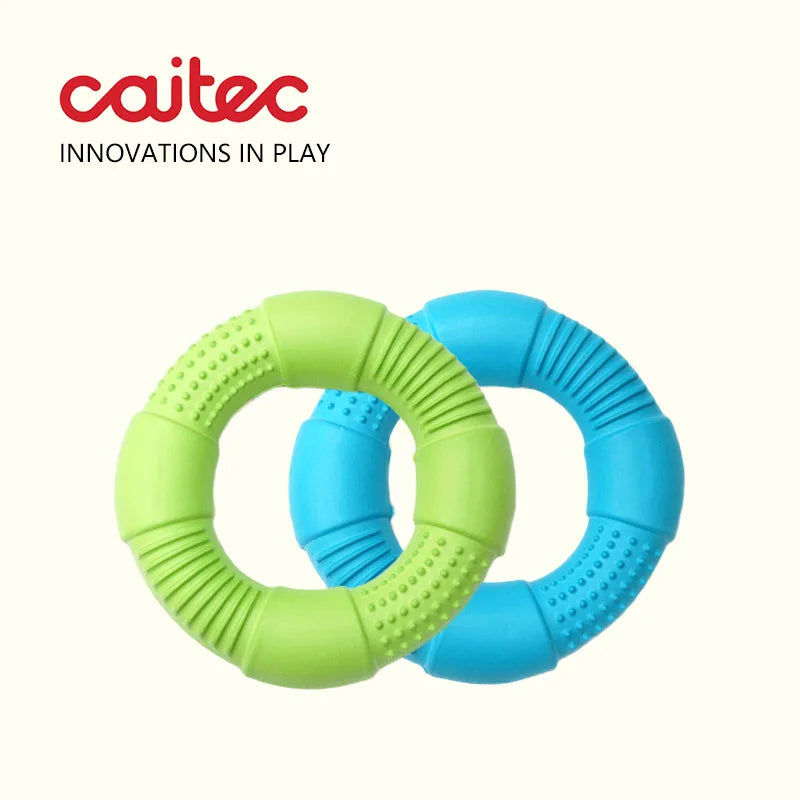 CAITEC Dog Toys Foam Ring Toy Soft Bite Ring Light Durable Floatable Bite Resistant Interactive Toy /3 Sizes