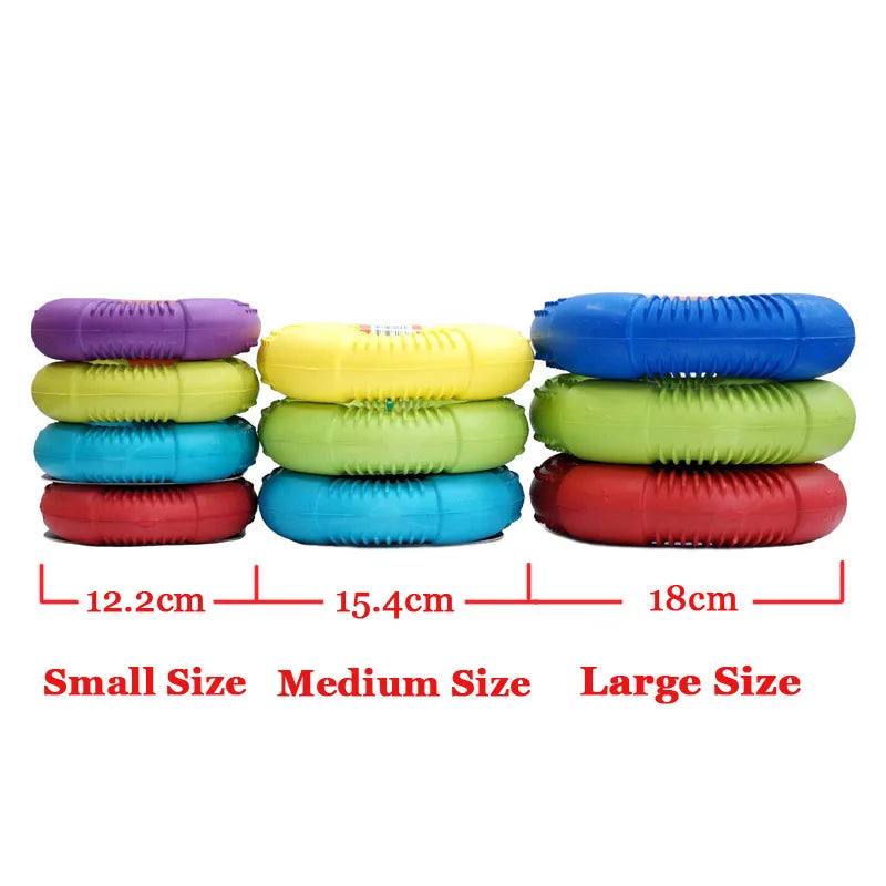 CAITEC Dog Toys Foam Ring Toy Soft Bite Ring Light Durable Floatable Bite Resistant Interactive Toy /3 Sizes
