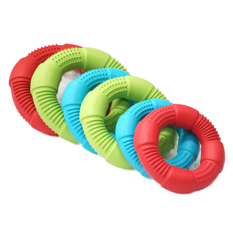 CAITEC Dog Toys Foam Ring Toy Soft Bite Ring Light Durable Floatable Bite Resistant Interactive Toy /3 Sizes