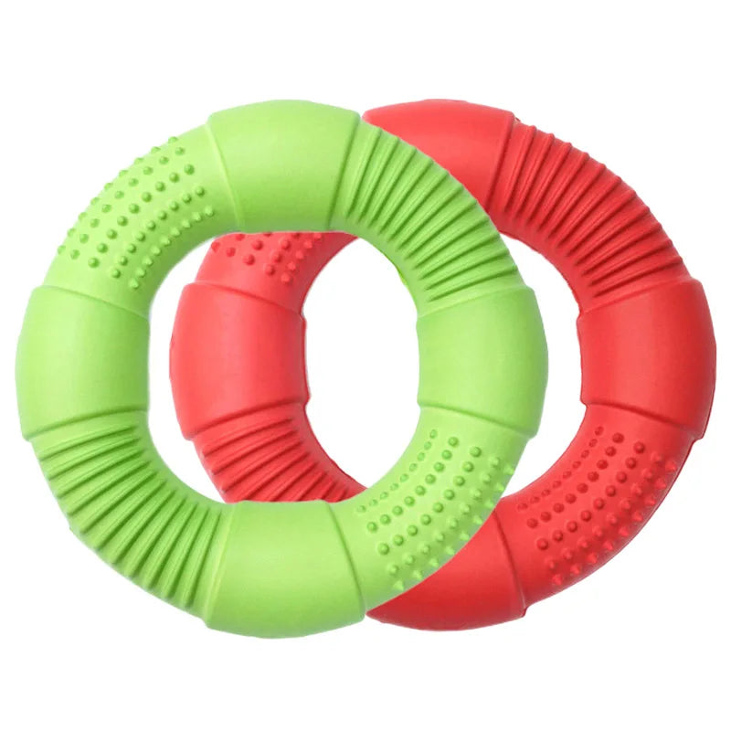 CAITEC Dog Toys Foam Ring Toy Soft Bite Ring Light Durable Floatable Bite Resistant Interactive Toy /3 Sizes