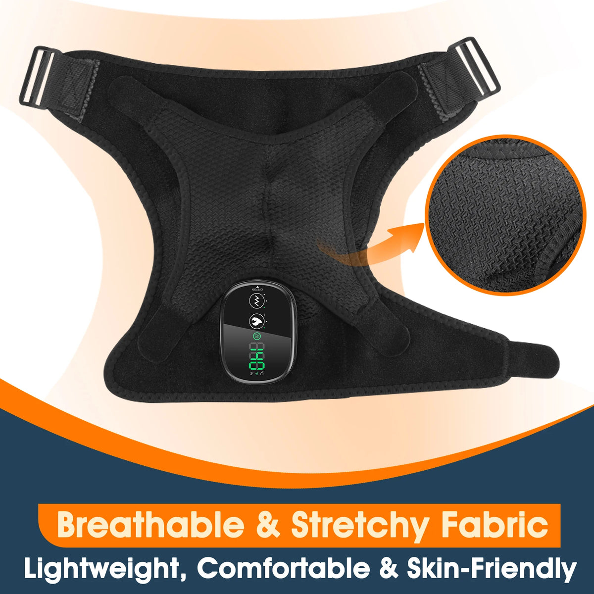 Electric Shoulder Massage Machine Heated Vibration Back Shoulder Belt Brace Relax Shoulder Neck Muscle Massagers Health Care