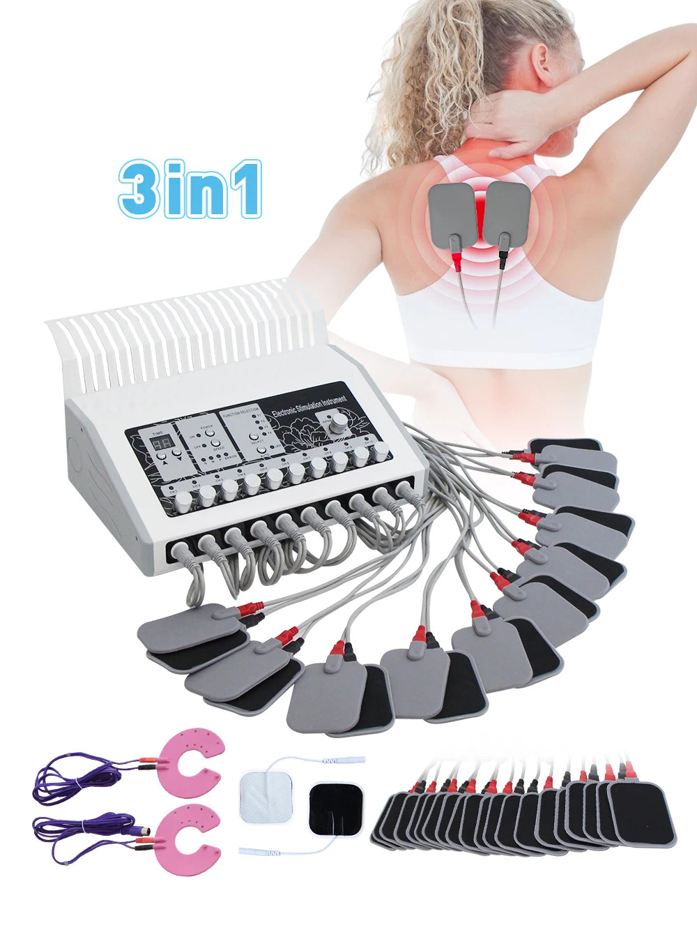 AOKO Weight Loss machine ems muscle stimulator Electrostimulation Machine Russian Waves ems Electric Muscle Stimulator massager
