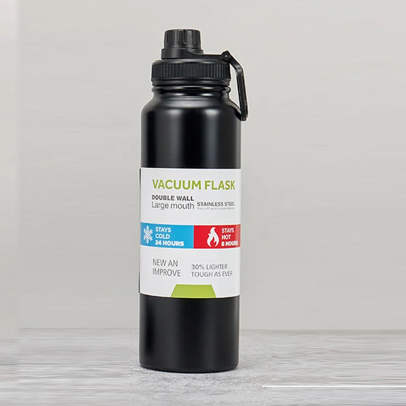 600/800/1000MLStainless Steel Thermos Bottle Car Thermal Cup Vacuum Flask Keeps Cold and Heat Thermal Mug Sports Insulated Cup