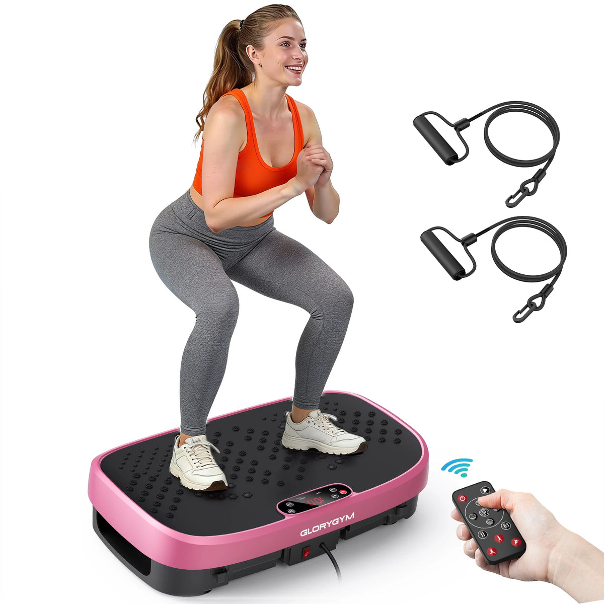 Magnetic Vibration Plate Exercise Machine Fat Burning 120 Levels 330lbs Portable Quiet Home Fitness  APP Control Workout Platform for Home Gym Body Shaping  for Women and Men