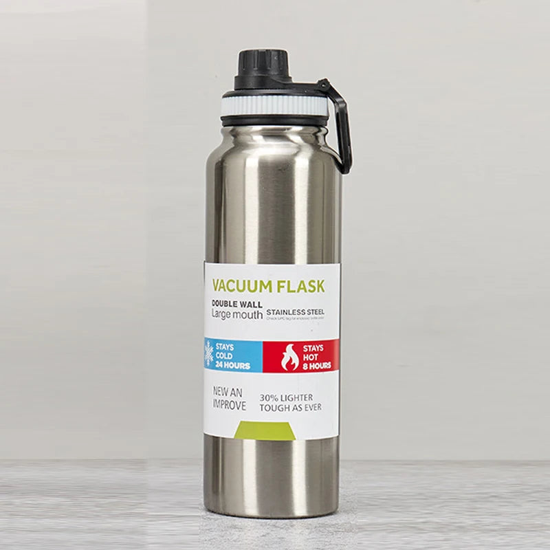 600/800/1000MLStainless Steel Thermos Bottle Car Thermal Cup Vacuum Flask Keeps Cold and Heat Thermal Mug Sports Insulated Cup