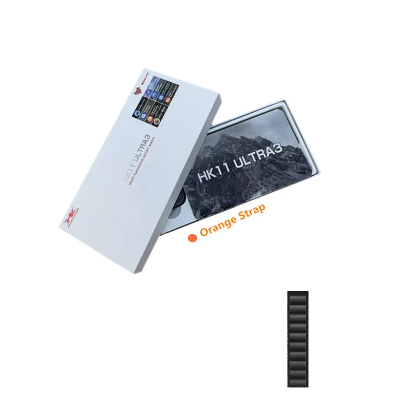 2025 NEW HK11 Ultra 3 Smart Watch Amoled Screen Compass AI Translate Answer Call TWS Connect Voice Wake up Smartwatch Men Women