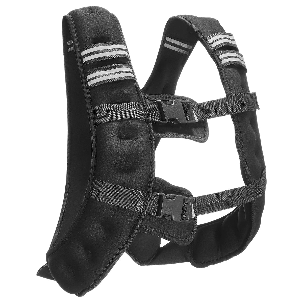 Succe Buy Buckle Weighted Vest 12/16/20/30 lbs Weight Vest with Reflective Stripe Adjustable for Men and Women for Strength Training