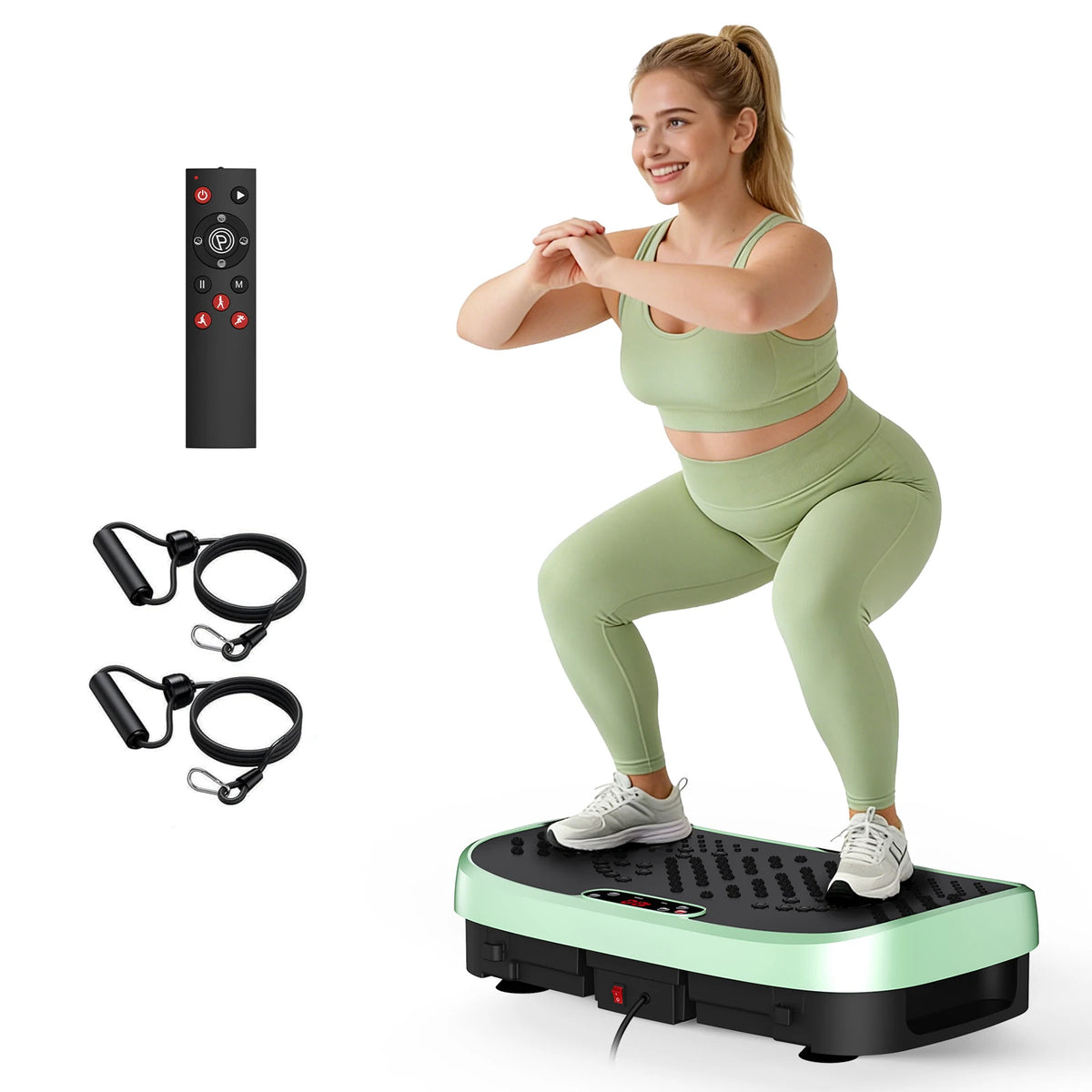 Magnetic Vibration Plate Exercise Machine Fat Burning 120 Levels 330lbs Portable Quiet Home Fitness  APP Control Workout Platform for Home Gym Body Shaping  for Women and Men