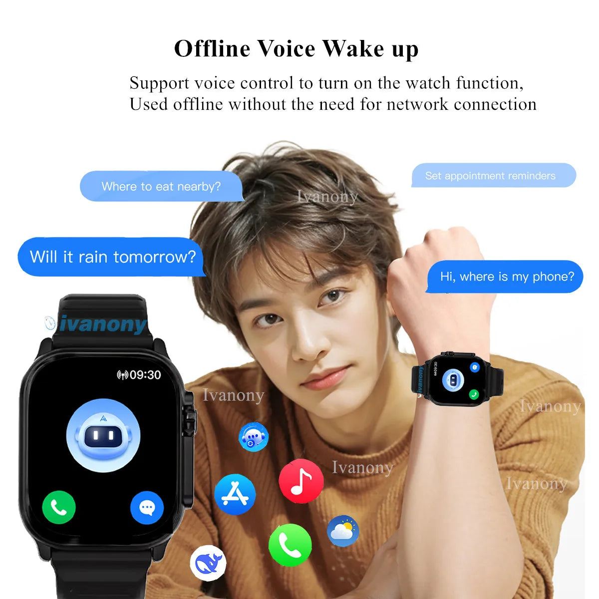 2025 NEW HK11 Ultra 3 Smart Watch Amoled Screen Compass AI Translate Answer Call TWS Connect Voice Wake up Smartwatch Men Women