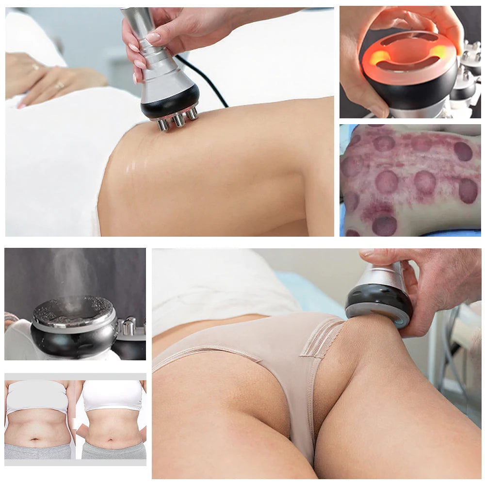 UltraSonic 80K 9 in 1 Cavitation Slimming Machine Fat Reduction Body Contouring Cellulite Removal Home Care Beauty Instrument