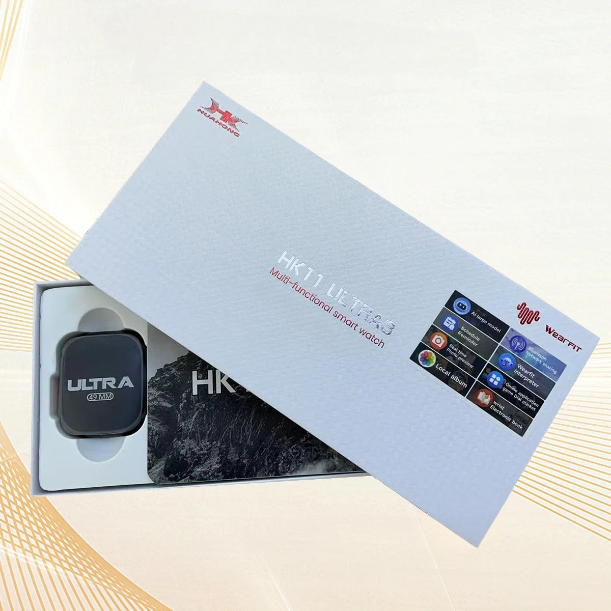 2025 NEW HK11 Ultra 3 Smart Watch Amoled Screen Compass AI Translate Answer Call TWS Connect Voice Wake up Smartwatch Men Women