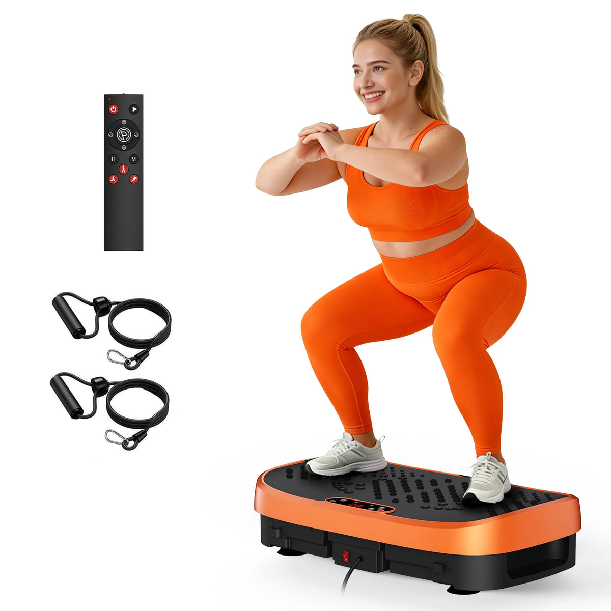 Magnetic Vibration Plate Exercise Machine Fat Burning 120 Levels 330lbs Portable Quiet Home Fitness  APP Control Workout Platform for Home Gym Body Shaping  for Women and Men