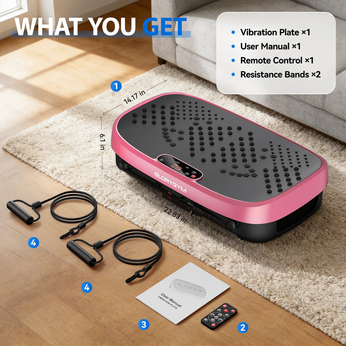 Magnetic Vibration Plate Exercise Machine Fat Burning 120 Levels 330lbs Portable Quiet Home Fitness  APP Control Workout Platform for Home Gym Body Shaping  for Women and Men
