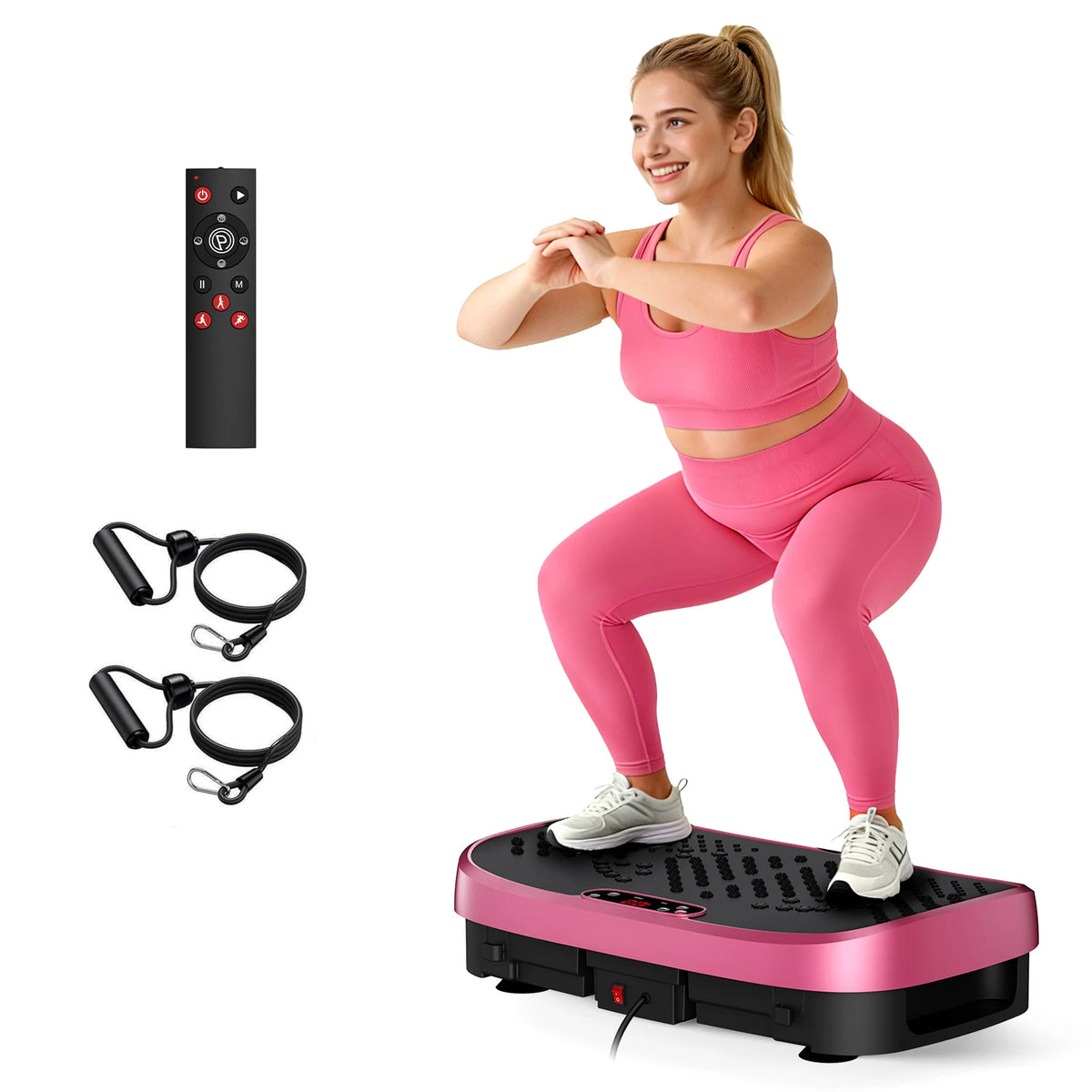 Magnetic Vibration Plate Exercise Machine Fat Burning 120 Levels 330lbs Portable Quiet Home Fitness  APP Control Workout Platform for Home Gym Body Shaping  for Women and Men