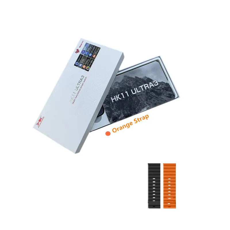 2025 NEW HK11 Ultra 3 Smart Watch Amoled Screen Compass AI Translate Answer Call TWS Connect Voice Wake up Smartwatch Men Women
