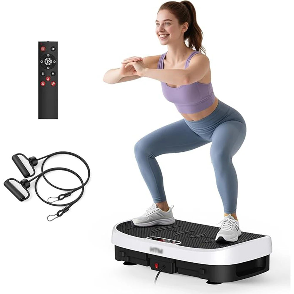 Magnetic Vibration Plate Exercise Machine Fat Burning 120 Levels 330lbs Portable Quiet Home Fitness  APP Control Workout Platform for Home Gym Body Shaping  for Women and Men