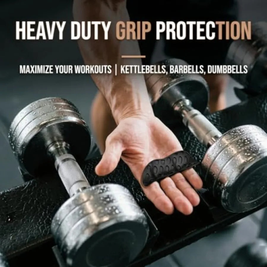Gym Grips Anti-Slip for Weight Lifting Silicone Workout Grips Pads for Palm Callus Protection, Ergonomic