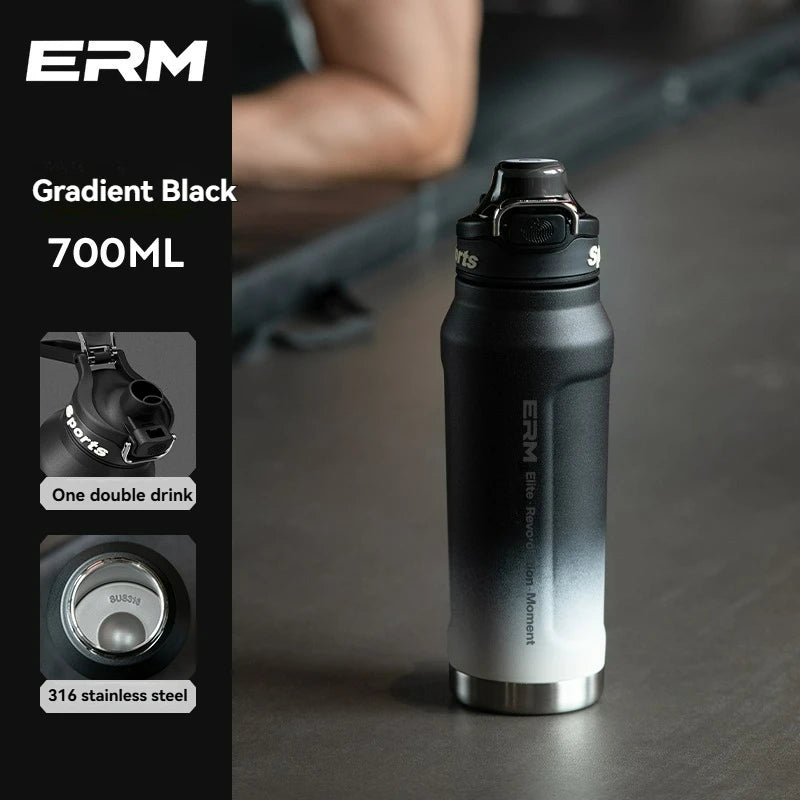 Insulated Water Bottle Stainless Steel Tumble Cycling Cold And Hot Flasks Double Wall Portable With Handle Sports Outdoor Cup