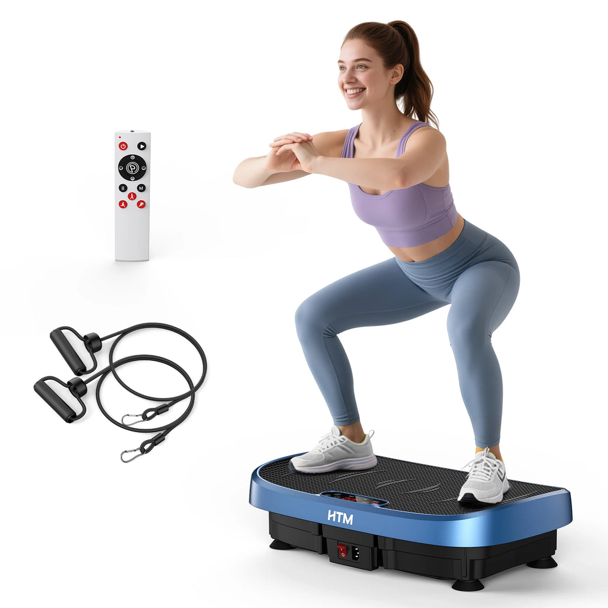 Magnetic Vibration Plate Exercise Machine Fat Burning 120 Levels 330lbs Portable Quiet Home Fitness  APP Control Workout Platform for Home Gym Body Shaping  for Women and Men