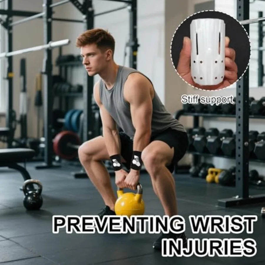 Kettlebell Wrist Guards, Sweat Weighted Wristbands with Insert port, Shock-Absorbing Sleeve Protector for Athletes Fitness