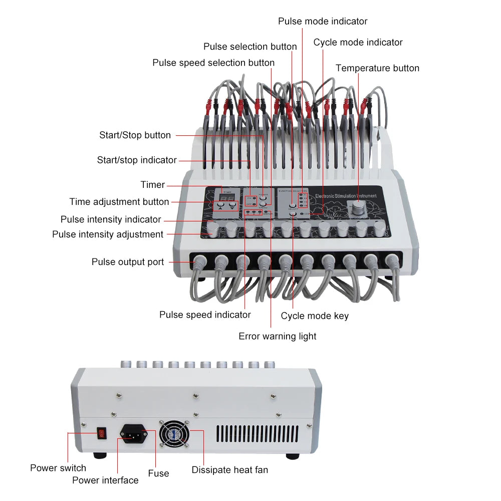 AOKO Weight Loss machine ems muscle stimulator Electrostimulation Machine Russian Waves ems Electric Muscle Stimulator massager