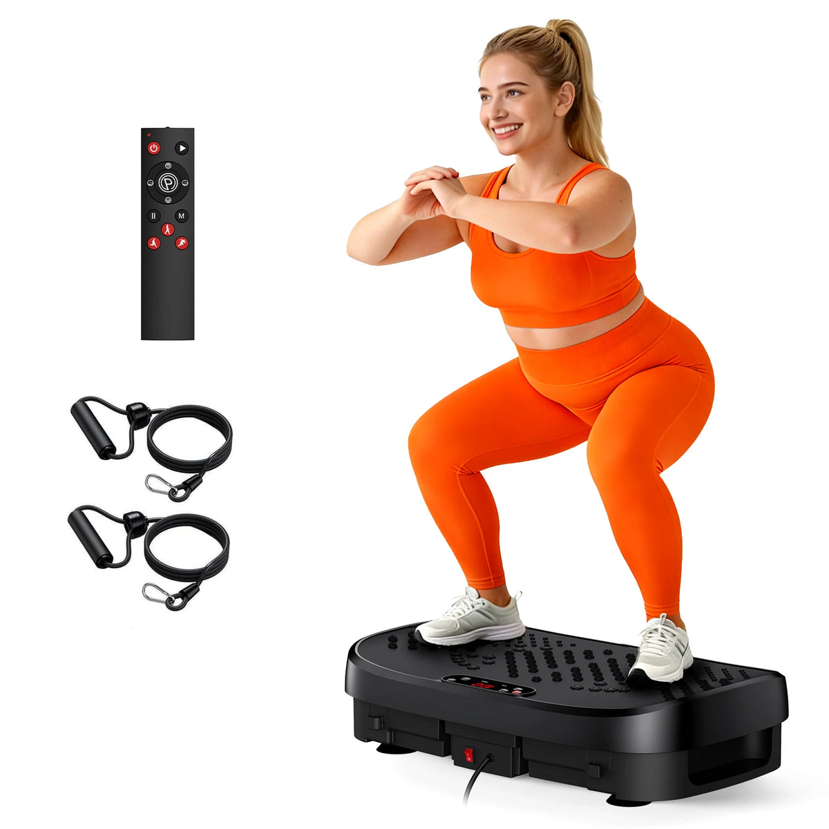 Magnetic Vibration Plate Exercise Machine Fat Burning 120 Levels 330lbs Portable Quiet Home Fitness  APP Control Workout Platform for Home Gym Body Shaping  for Women and Men