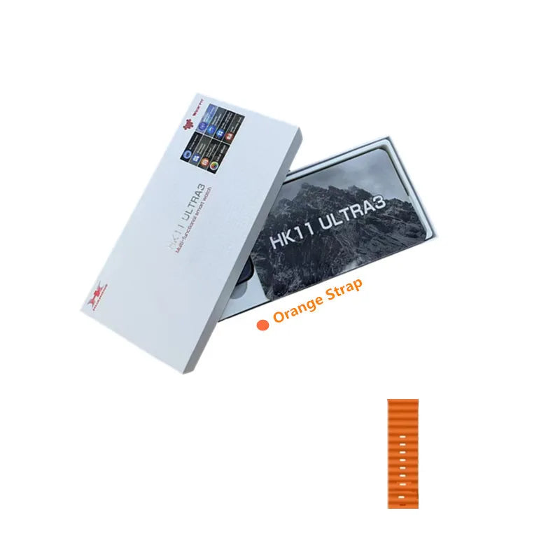 2025 NEW HK11 Ultra 3 Smart Watch Amoled Screen Compass AI Translate Answer Call TWS Connect Voice Wake up Smartwatch Men Women